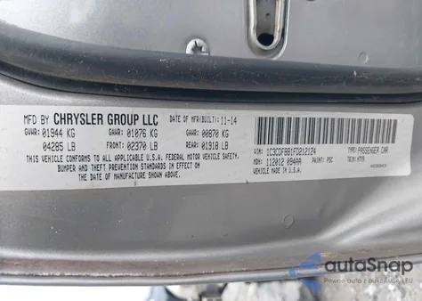 2015 Dodge Dart Sxt from USA, damaged, VIN 1C3CDFBB1FD212124